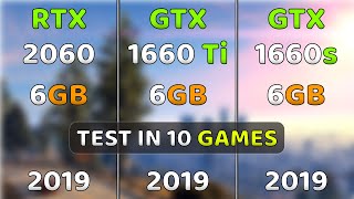 RTX 2060 vs GTX 1660 Ti vs GTX 1660 Super  2019 GPUs In The Battle🔥 [upl. by Franny156]