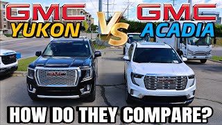 2024 GMC Acadia Denali VS GMC Yukon Denali Are They Now The Same Size Find Out [upl. by Cargian]