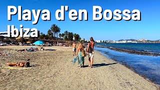 IBIZA Playa den Bossa 🇪🇸 Beach Walk 4K [upl. by Mannes]