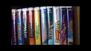 Disney VHS Collection part 1 original video small collection [upl. by Orsa]