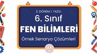 6 Sınıf Fen Bilimleri 2 Dönem 1 Yazılı Örnek Senaryo Çözümleri [upl. by Ehsom]