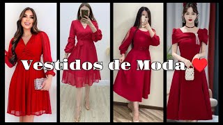 VESTIDOS DE MODA 2024dresses2024 fashiontrends tendenciasmoda moda modamujer moda2024mujer [upl. by Anippesuig]