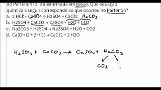 Reação na química inorgânica chuva ácida com mármore [upl. by Becky]