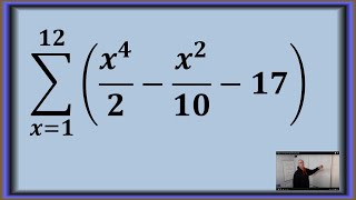 Summation of a Quartic Quadratic and Integer Values [upl. by Darcia]