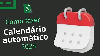 Como criar um Calendário no Excel baixar planilha [upl. by Noied]