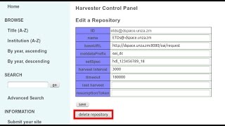 ETDPortal Version 12 Quick Guide 22 OAIPMH Harvesting [upl. by Maghutte959]