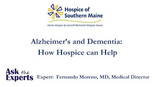 Alzheimers and Dementia How Hospice can Help [upl. by Nwahsek416]