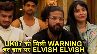 Bigg Boss 17 Live Bigg Boss warn Uk07 Rider Babu Bhaiya do not talk about Elvish Yadav [upl. by Aluk]