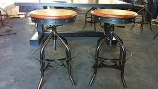 Industrial Bar Stools Counter Height [upl. by Ardnasirhc]