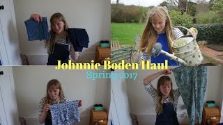 Johnnie Boden Spring Clothing Haul [upl. by Perkoff]