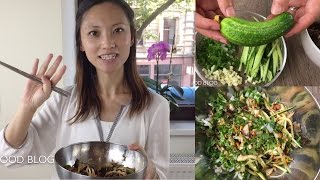 Chinese spicy chicken salad with cucumber black fugues authentic Sichuan food recipe 14 麻辣涼拌雞絲 [upl. by Charley]