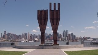 Original World Trade Center Trident beams on display [upl. by Fabri]