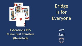 Minor Suit Transfers Revisited Bridge is for Everyone  Extensions 15 [upl. by Amabel464]