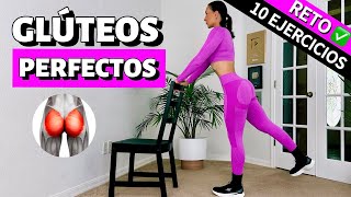 RETO 10 mejores EJERCICIOS para AUMENTAR MASA MUSCULAR de los GLÚTEOS en 7 días  en casa y sin peso [upl. by Laven75]