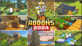 TOP 30 BEST ADDON MCPE Rekomendasi AddonMod Survival Terbaik Untuk MCPEMCBE Terbaru 119  120 [upl. by Tamas]