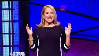 Katie couric is on jeopardy today [upl. by Whitebook]