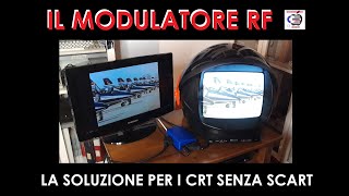 PLAYSTATION PS1 MODULATORE RF abbiniamo una SCART alla tv via RF Spettro elettromagnetico onde radio [upl. by Dnumde]