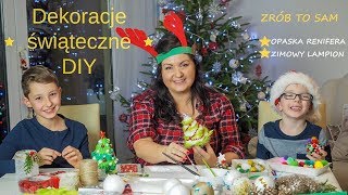 Dekoracje świąteczne z PEPCO  opaska renifera  zimowy lampion  DIY [upl. by Doscher]