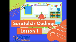 ScratchJr Coding Lesson 1  How to Make Character Move  Free Programming Lesson1 [upl. by Arrik]