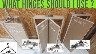 The Main Cabinet Hinge Types Explained  Concealed  Euro  Kitchen Hinges  Vid72 [upl. by Tucky]