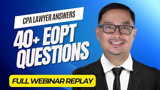 Ease of Paying Taxes Law EOPT Explained Full webinar Taglish [upl. by Maltz]