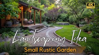 Cozy Backyard Retreat Rustic Small Garden Landscaping Ideas to Transform Your Tiny Outdoor Living [upl. by Sorac55]