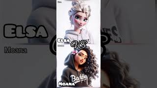 Elsa Vs Moana disney princess elsa vs moana shorts [upl. by Scales939]