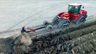 Deep ploughing amp Field Leveling  CASE IH Quadtrac 450 amp STX 375  Gebr Bork diepploegen  Plowing [upl. by Graff406]