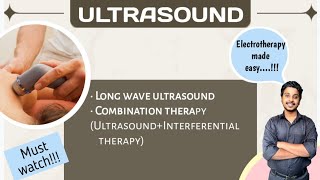 Long wave ultrasound  Combination therapy  electrotherapy physiotherapy [upl. by Julie]