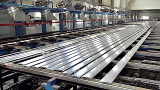 Aluminum Pipe Mass Production Process Korean Aluminum Extrusion Factory [upl. by Auginahs]