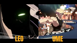 Guilty Gear Strive Leo Faust VS Ume Sin High Level Gameplay [upl. by Dilan]