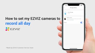 How to set my EZVIZ cameras to record all day [upl. by Michal]