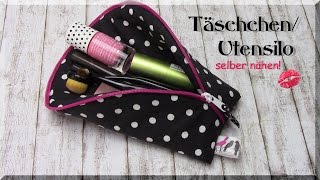 Täschchen  Utensilo selber nähen  Idee [upl. by Ackler]