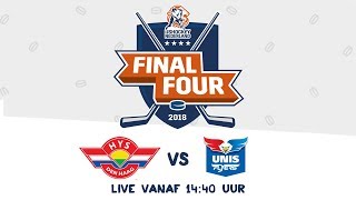 Livestream IJshockey Finale Final 4 HYS Den Haag  Unis Flyers 25 februari 2018 [upl. by Beaudoin]