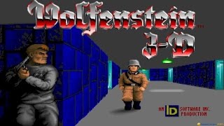 Wolfenstein 3D gameplay PC Game 1992 [upl. by Llebasi198]