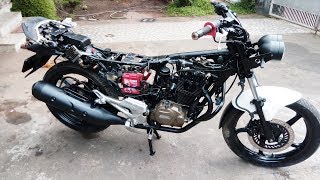 Hero Honda Karizma ZMR Mono Shock Modification [upl. by Spatola]