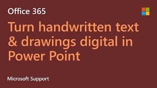 Convert handwritten text and drawings into typed words or common shapes in Power Point  Microsoft [upl. by Meagan]