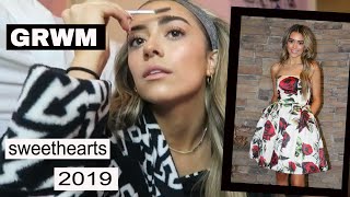 GRWM  SWEETHEARTS DANCE 2019  ashlund jade [upl. by Bahr67]