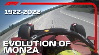 Evolution Of Monza F1 1922  2022 [upl. by Atniuq]