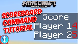 How To Use scoreboard Command BedrockMCPEXbox Minecraft [upl. by Cung]