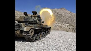 M60 Patton tank LIVE FIRE [upl. by Elwee]