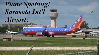 LATE MORNING SARASOTA BRADENTON INTERNATIONAL AIRPORT PLANE SPOTTING  737s A320s PRIVATE JETS [upl. by Asare799]