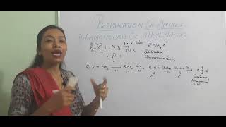 Ammonolysis of alkyl halides class 12 chemistry preparation of amines [upl. by Atsedom]