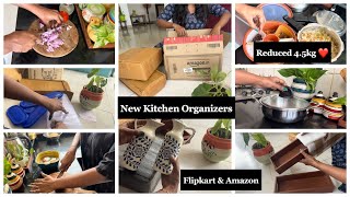 Day In My Life ✨️ Flipkart amp Amazon Finds♥️  New Kitchen Organizers💁‍♀️vloghomeyoutube tamil [upl. by Treblah271]