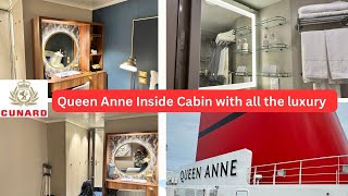 Queen Anne’s Inside Cabin with all the luxury of Cunard  1084 [upl. by Annayr235]