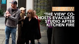 The View CoHosts Evacuate Studio After Kitchen Fire Next Door At Tamron Hall  The View [upl. by Ennaed]