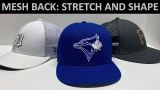 Stretching and Shaping Mesh Back Fitted Caps [upl. by Cordey]