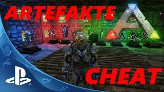 ARK PS4 ARTEFAKTE CHEAT mit ID [upl. by Zenda910]