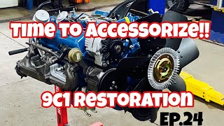 9C1–Engine Accessories Restoration amp Install [upl. by Aerdnael475]