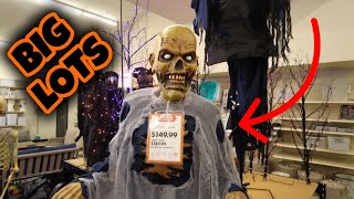 Big Lots Halloween 2024 Touring the store for Spooky Season items and showcasing a NEW Animatronic [upl. by Tneciv327]